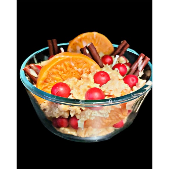 Handmade Country Christmas AWESOME Scented Food-Like Fruit & Spice Candle - Picture 3 of 5